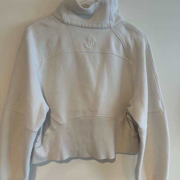 Lululemon Scuba Oversized Funnel Neck Half Zip Sweater - Bone - Picture 5 of 5